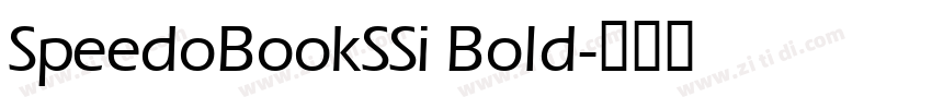 SpeedoBookSSi Bold字体转换